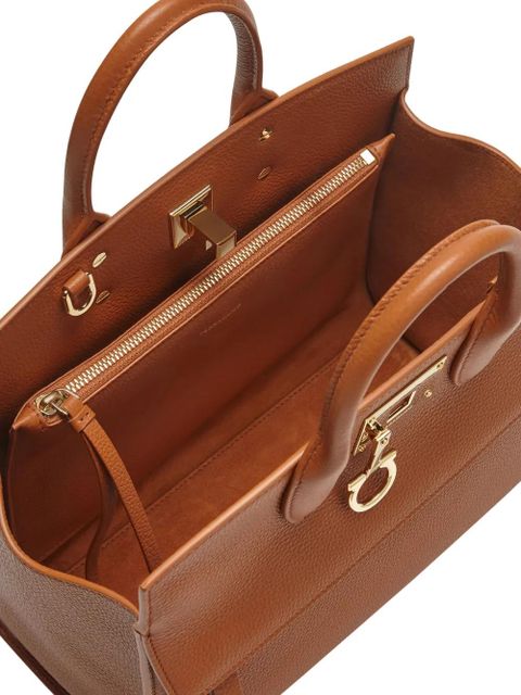 Ferragamo small Studio Soft leather tote bag - Brown