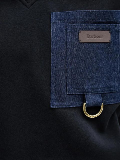 Barbour Saima denim pocket sweater - Black