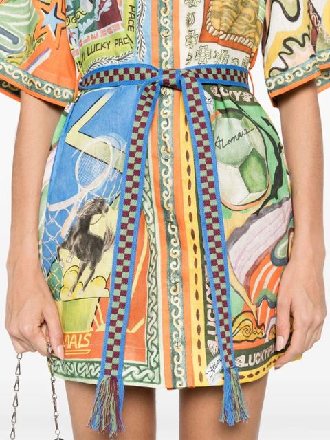 ALEMAIS Lucky Pace shirt dress - Blue