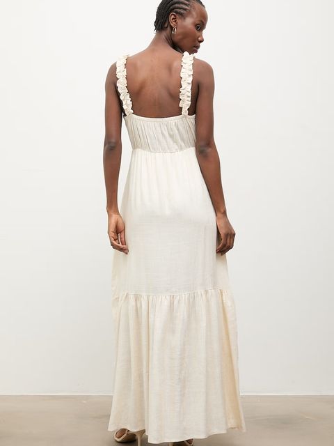 Answear.LAB sukienka letnia z lnem - zdjęcie produktu nr 2