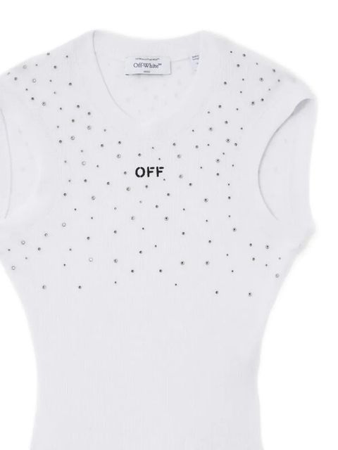 Off-White x Swarovski embellished ribbed top - zdjęcie produktu nr 2