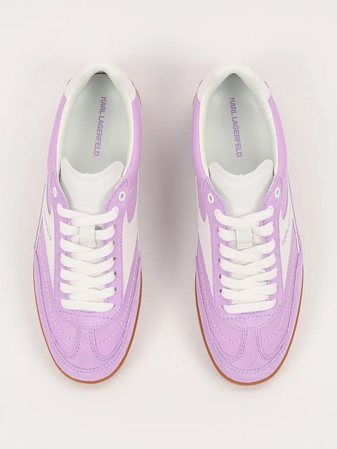 Karl Lagerfeld sneakersy skórzane KANDIDATE damskie kolor fioletowy KL63855 - zdjęcie produktu nr 2