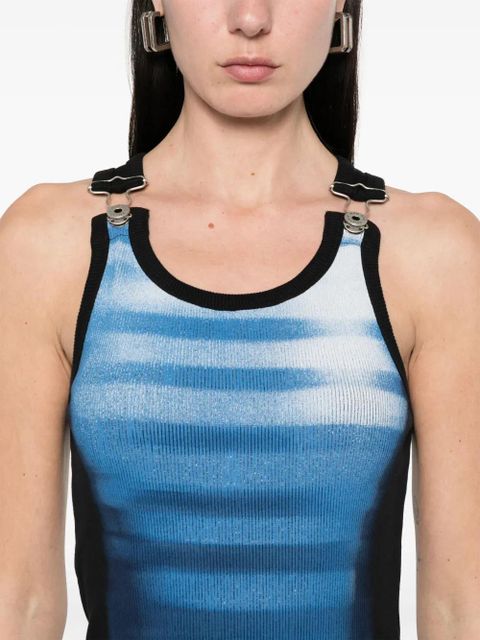 Jean Paul Gaultier swimsuit-print maxi dress - Black