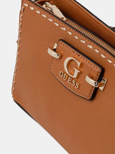 Guess torebka NASTRA kolor brązowy HWBG96 37720
