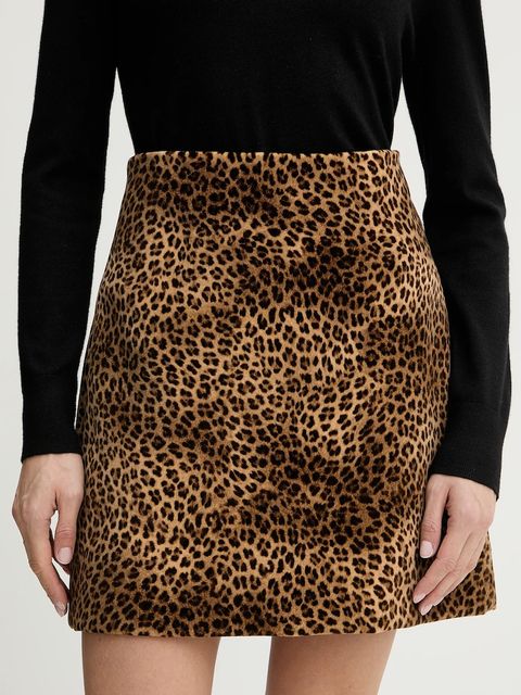 Weekend Max Mara spódnica DISCO kolor brązowy mini rozkloszowana 2615101081600 - zdjęcie produktu nr 1