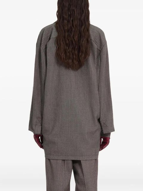 MM6 Maison Margiela mini shirt dress - Grey - zdjęcie produktu nr 2