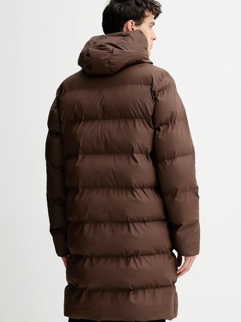 Rains kurtka przeciwdeszczowa Alta Longer Puffer Jacket W3T4 kolor brązowy zimowa 15130.23