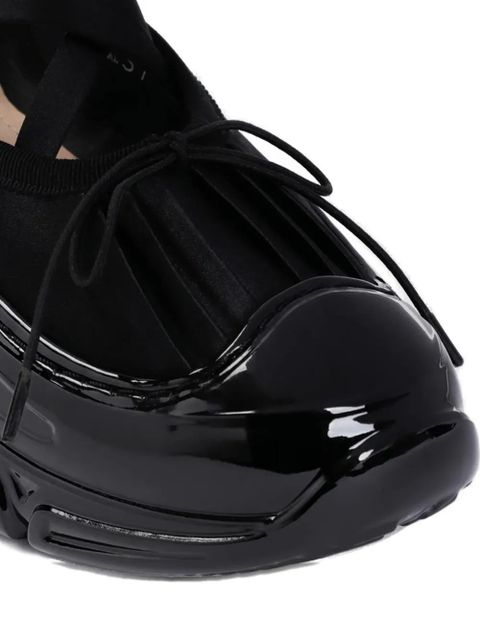 Simone Rocha crystal-embellished ballet flats - Black