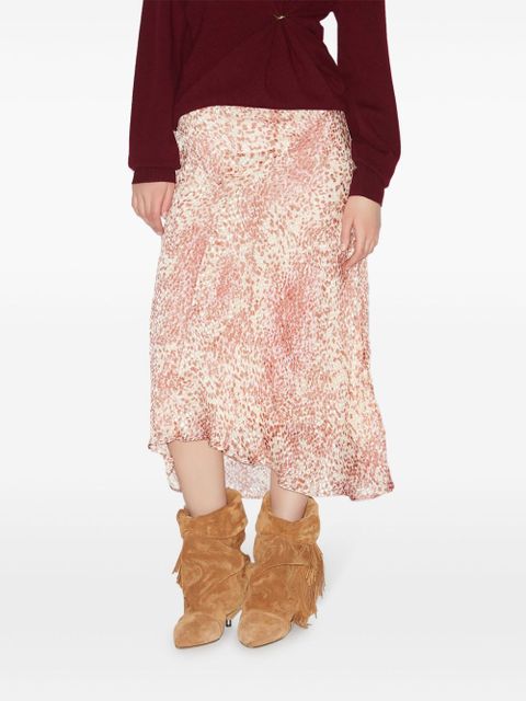 ISABEL MARANT Lisanne midi skirt - Red