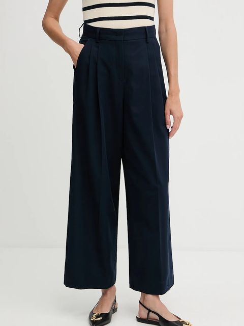 Weekend Max Mara spodnie bawełniane VETTURA - zdjęcie produktu nr 1