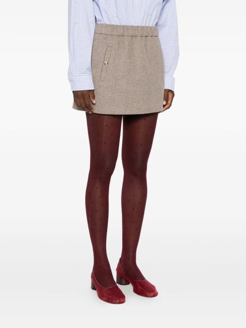 Maje pocket-detail elasticated skirt - Neutrals