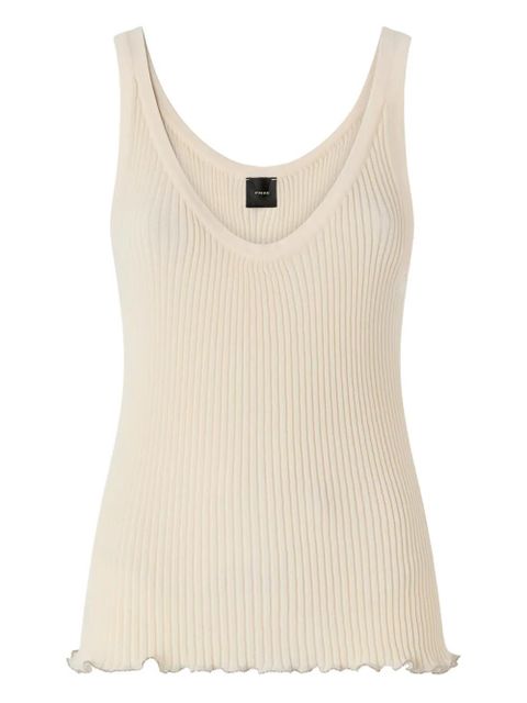 PINKO ribbed tank top - Neutrals - zdjęcie produktu nr 1