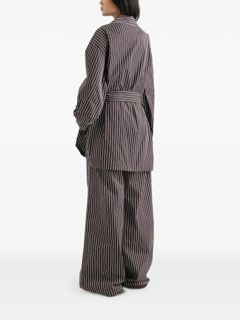 Dolce & Gabbana striped poplin trousers - Brown