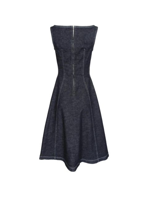 Marni V-neck sleeveless midi dress - Blue - zdjęcie produktu nr 2