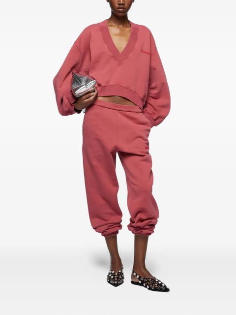 The Attico embroidered V-neck sweatshirt - Pink - zdjęcie produktu nr 2