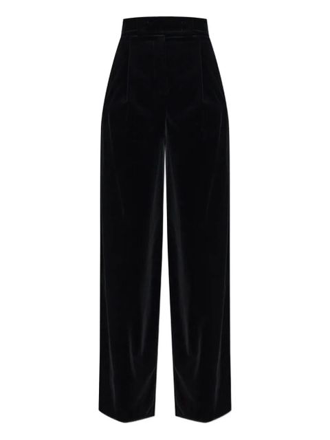 Max Mara pleated velvet trousers - Black - zdjęcie produktu nr 1