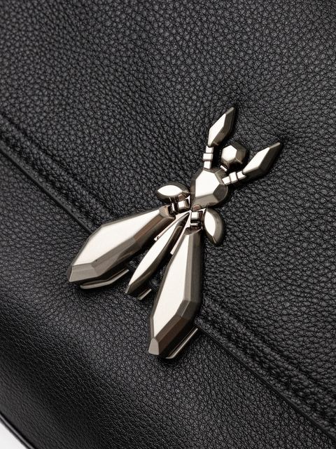 Patrizia Pepe torebka skórzana kolor czarny 8B0280 L165