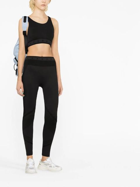 Golden Goose logo-embellished panelled leggings - Black - zdjęcie produktu nr 2