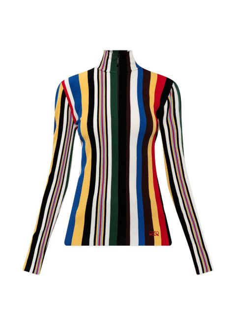 LOEWE striped ribbed top - Red