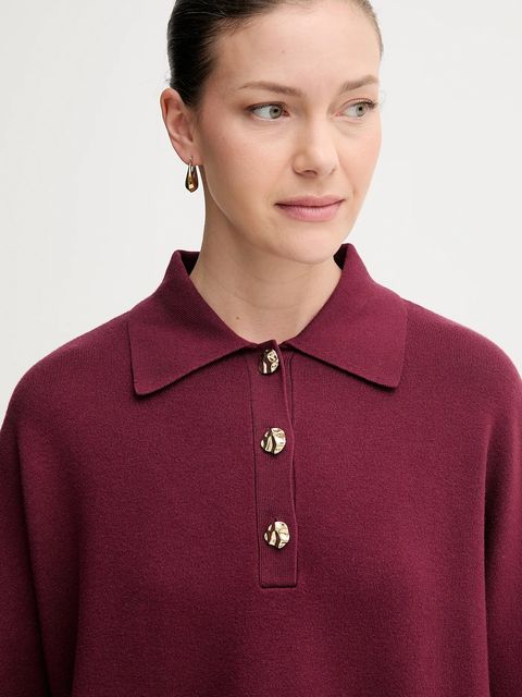 Joseph Ribkoff sweter damski kolor bordowy 253962 - zdjęcie produktu nr 2