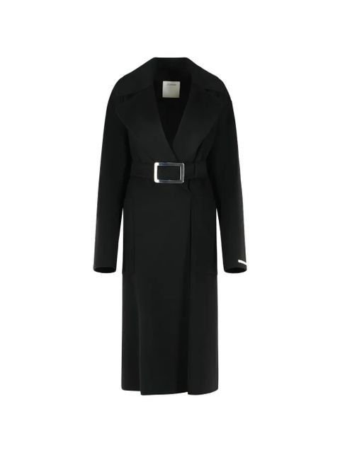 Sportmax buckled wool coat - Black - zdjęcie produktu nr 1
