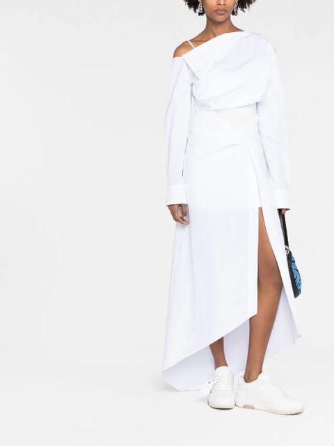 Off-White one-shoulder asymmetric dress
