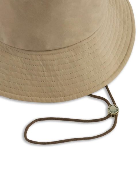 Barbour Asker logo-plaque bucket hat - Neutrals