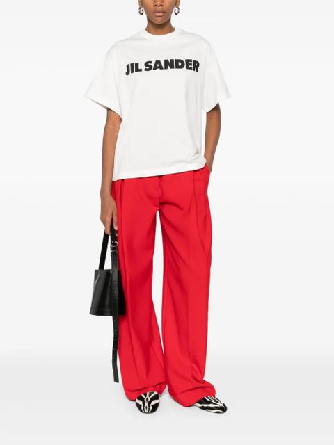 Jil Sander logo crew-neck T-shirt - White - zdjęcie produktu nr 2