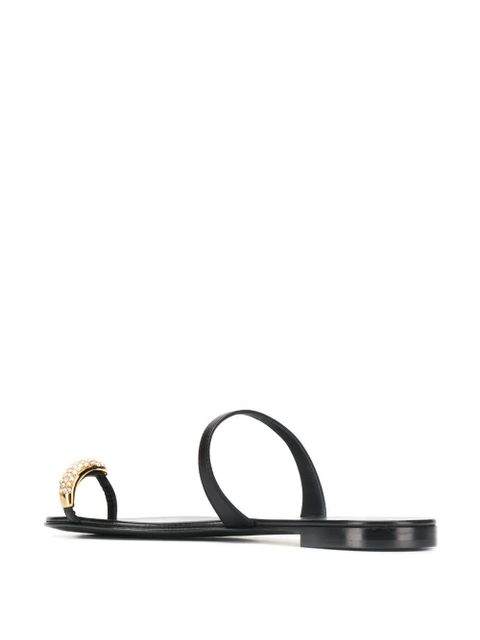 Giuseppe Zanotti Ring sandals - Black