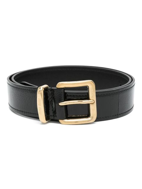 Miu Miu patent-leather belt - Black - zdjęcie produktu nr 1
