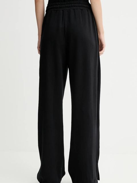 Karl Lagerfeld Jeans spodnie dresowe bawełniane damskie kolor czarny z aplikacją A4W10080 - zdjęcie produktu nr 2