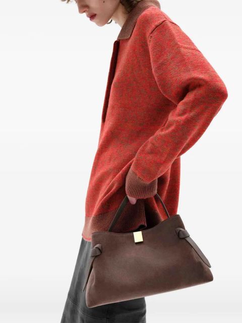 Yuzefi Gyoza suede tote bag - Brown - zdjęcie produktu nr 2