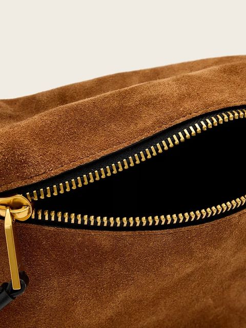 AllSaints torebka zamszowa