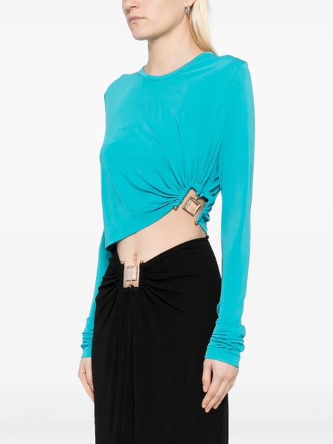 Christopher Esber Bezel quartz long-sleeved top - Blue