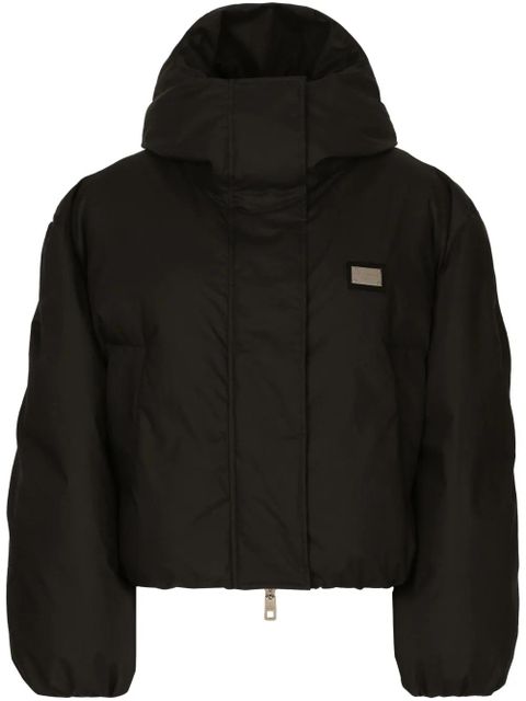 Dolce & Gabbana logo-plaque padded jacket - Black - zdjęcie produktu nr 1