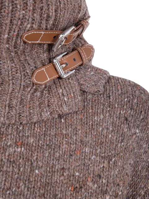 Lauren Ralph Lauren buckle halterneck sweater - Brown