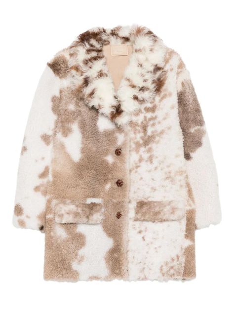Prada patterned coat - White - zdjęcie produktu nr 1