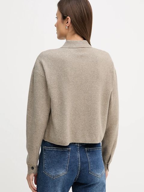 Dkny kardigan z domieszką wełny