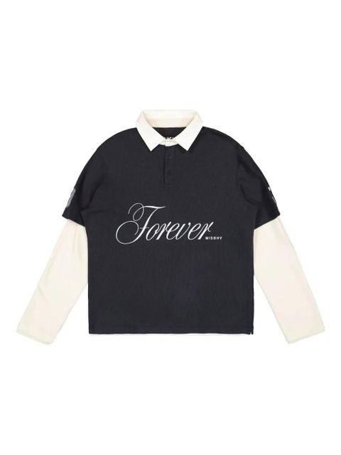 MISBHV cotton polo top - Blue - zdjęcie produktu nr 1