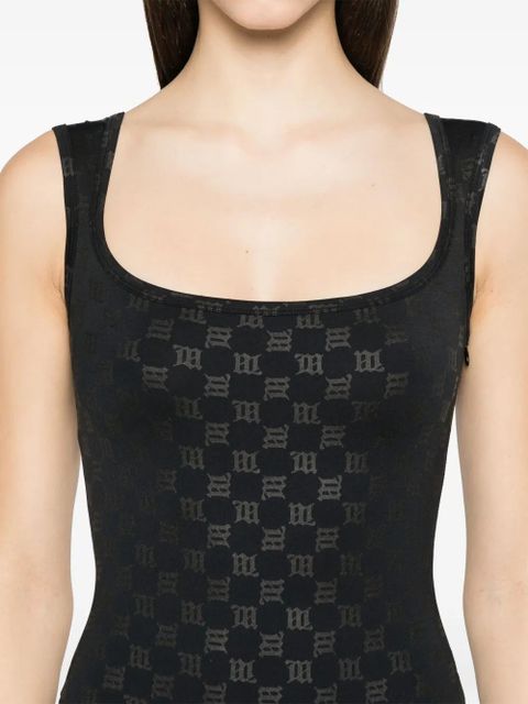 MISBHV monogram-print jumpsuit - Black