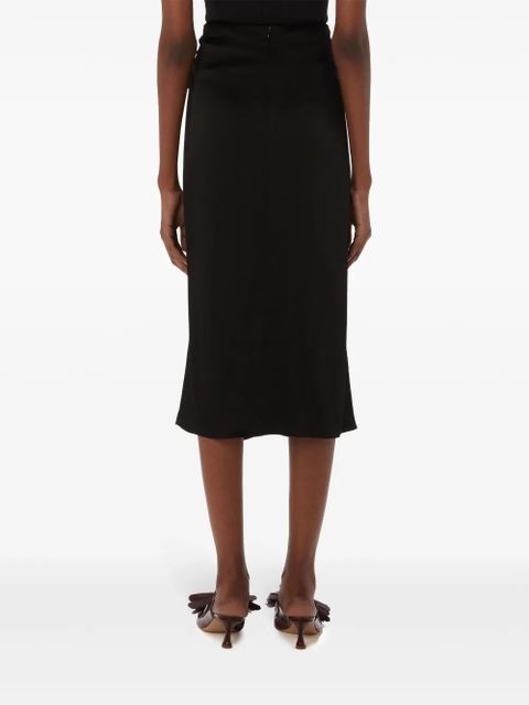 JW Anderson draped midi skirt - Black