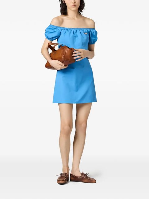 Miu Miu poplin mini-dress - Blue - zdjęcie produktu nr 1
