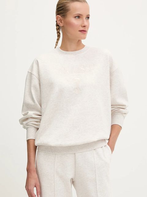 Guess bluza ROBERTA damska kolor beżowy z aplikacją V5RQ12 KC3D2 - zdjęcie produktu nr 1