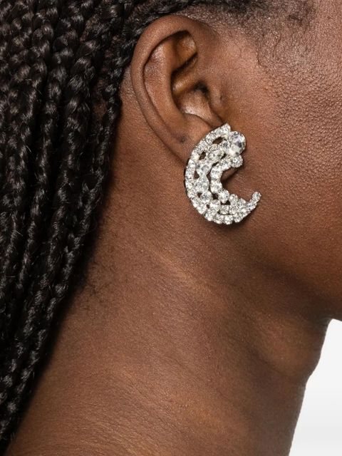 Jennifer Behr crystal-embellished earrings - Silver - zdjęcie produktu nr 2