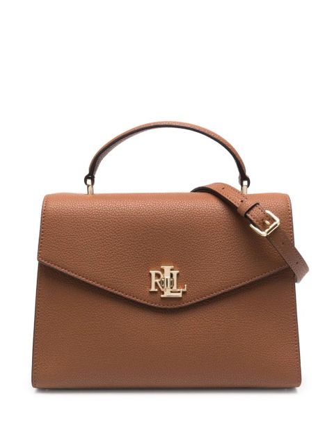 Lauren Ralph Lauren medium logo-plaque satchel - Brown - zdjęcie produktu nr 1