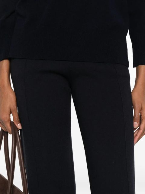 Max Mara high-waisted straight-leg trousers - Black