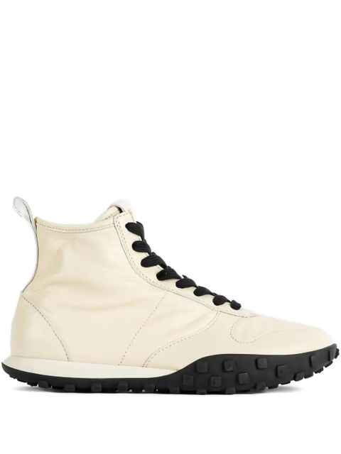 Jil Sander Moon high-top leather sneakers - Neutrals - zdjęcie produktu nr 1