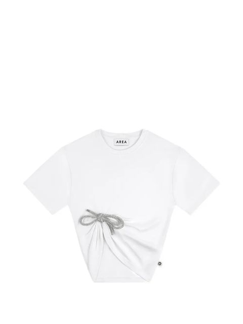 AREA crystal knot T-shirt - White - zdjęcie produktu nr 1