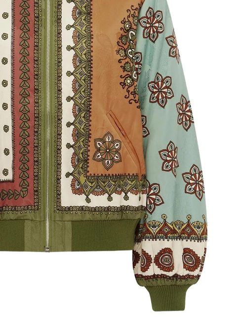 ALEMAIS Contina patterned bomber jacket - Green - zdjęcie produktu nr 2