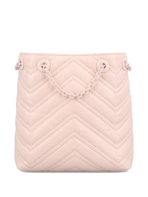 Gucci GG Marmont chevron logo mini bag - Pink - zdjęcie produktu nr 2